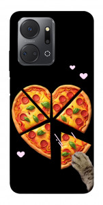 Чохол Pizza Love Cat для Huawei Honor X7a