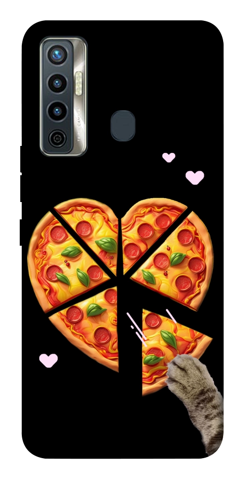 Чохол Pizza Love Cat для TECNO Camon 17