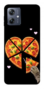 Чохол Pizza Love Cat для Motorola Moto G54