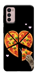 Чохол Pizza Love Cat для Motorola Moto G42