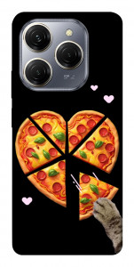 Чохол Pizza Love Cat для TECNO Spark 20 Pro