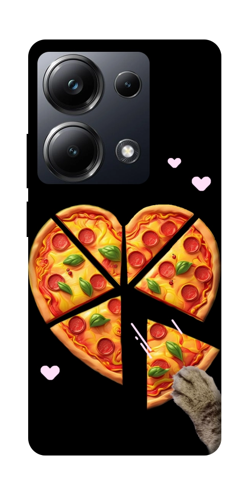 Чехол Pizza Love Cat для Xiaomi Poco M6 Pro 4G