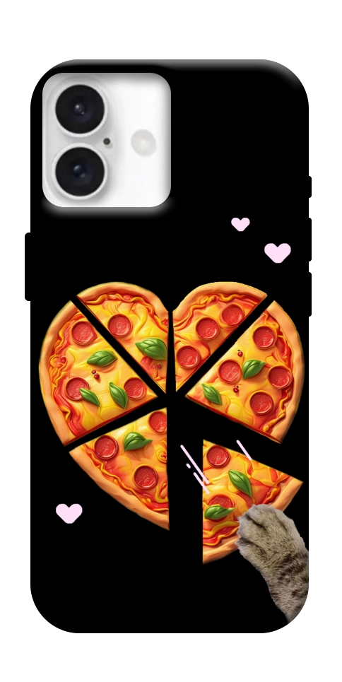 Чехол Pizza Love Cat для iPhone 16