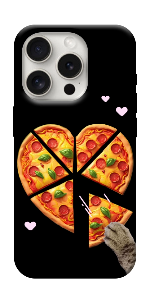 Чохол Pizza Love Cat для iPhone 16 Pro