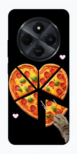 Чехол Pizza Love Cat для Xiaomi Redmi 14C