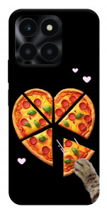 Чохол Pizza Love Cat для Huawei Honor X6a