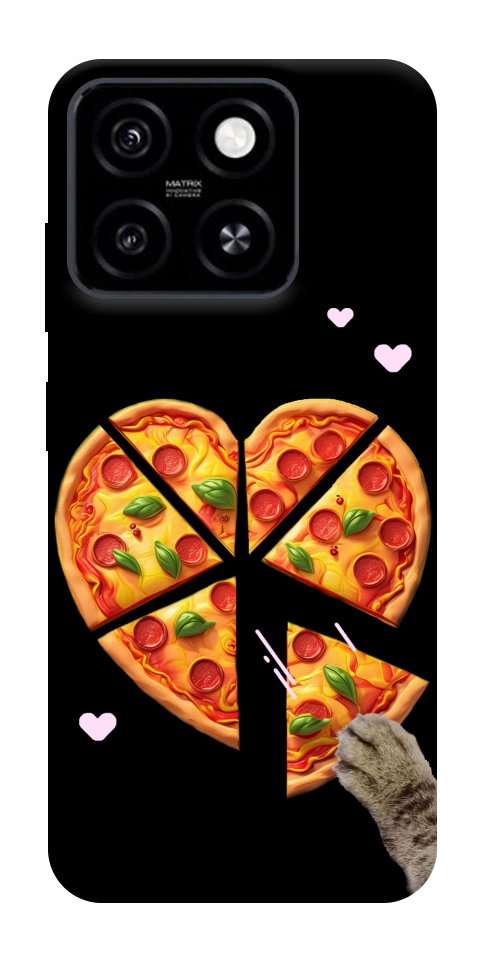 Чохол Pizza Love Cat для ZTE Blade A55 4G