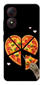 Чохол Pizza Love Cat для ZTE Blade A34 4G