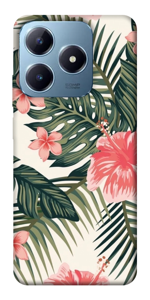 Чехол Tropic flowers для Realme C63 4G