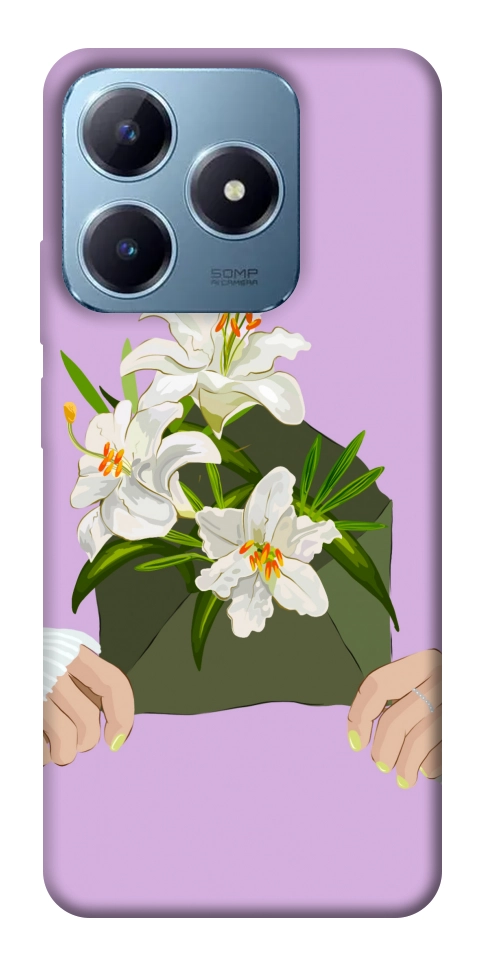 Чехол Flower message для Realme C63 4G