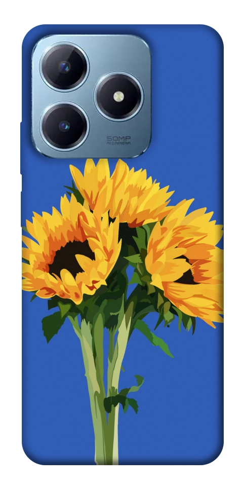 Чехол Bouquet of sunflowers для Realme C63 4G