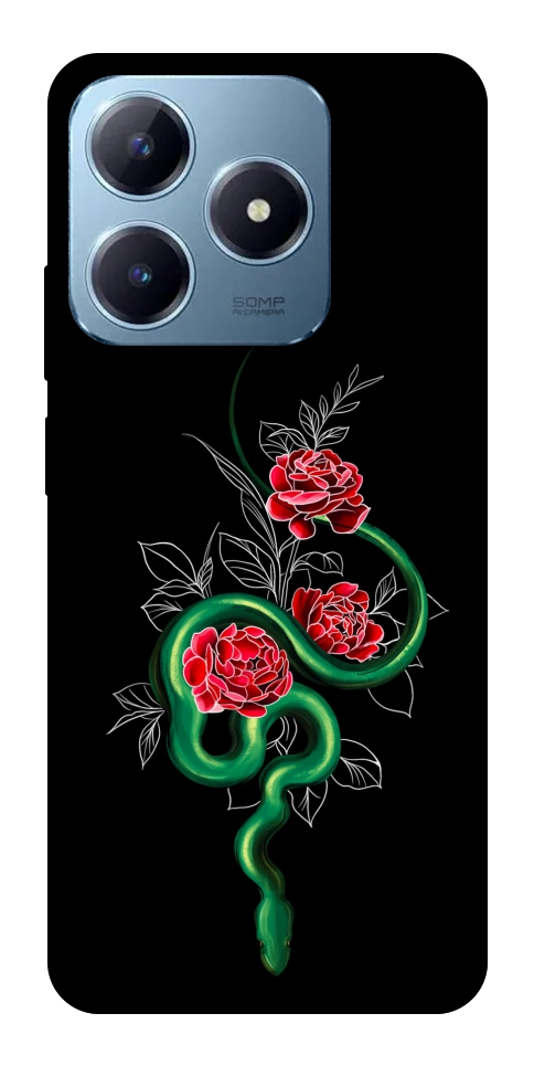 Чехол Snake in flowers для Realme C63 4G