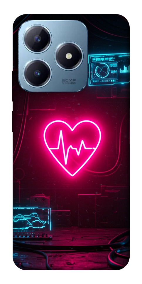 Чохол Neon heart для Realme C63 4G