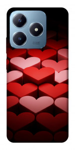 Чехол Hearts pattern для Realme C63 4G