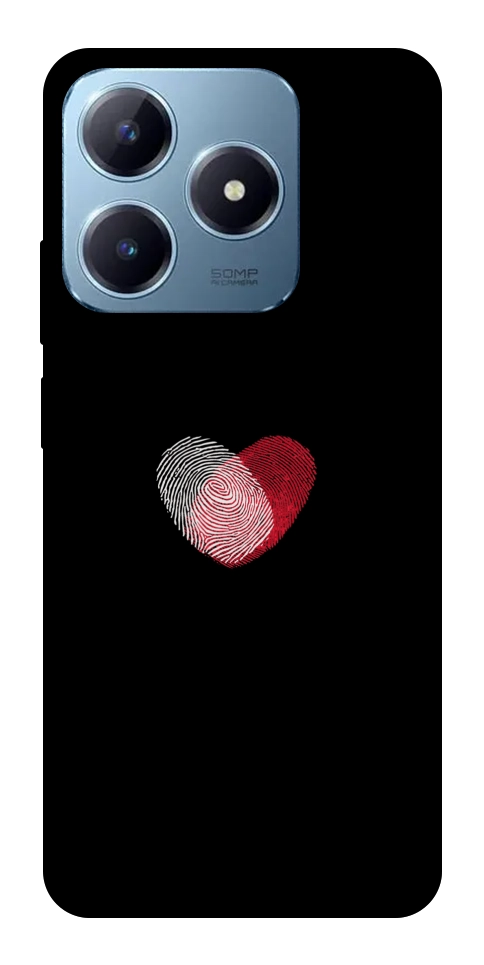 Чехол Fingerprint heart для Realme C63 4G