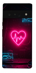 Чехол Neon heart для Google Pixel 6 Pro