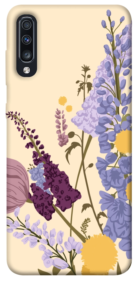 Чохол Flowers art для Galaxy A70s