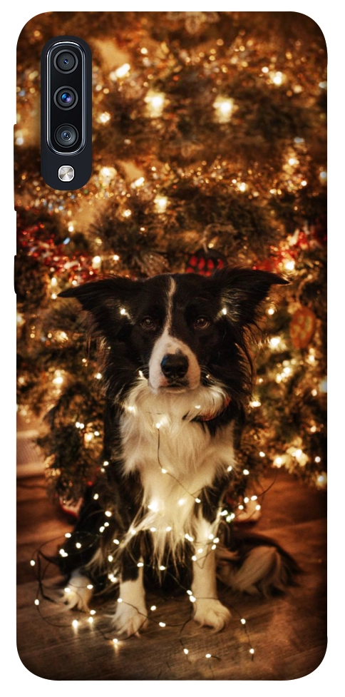 Чохол Christmas dog для Galaxy A70s