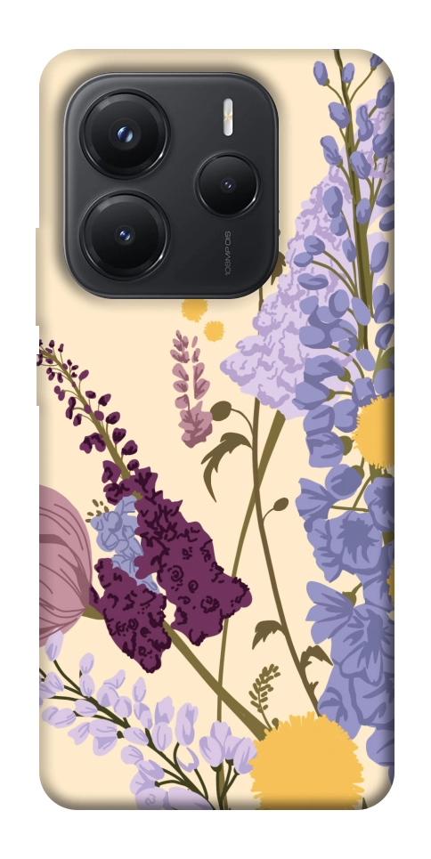 Чохол Flowers art для Xiaomi Redmi Note 14 5G