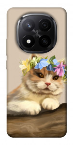 Чохол Cat in flowers для Xiaomi Redmi Note 14 Pro+ 5G