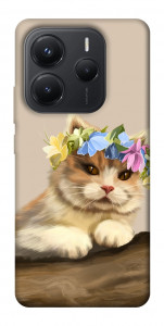 Чохол Cat in flowers для Xiaomi Redmi Note 14 5G