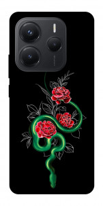 Чохол Snake in flowers для Xiaomi Redmi Note 14 5G