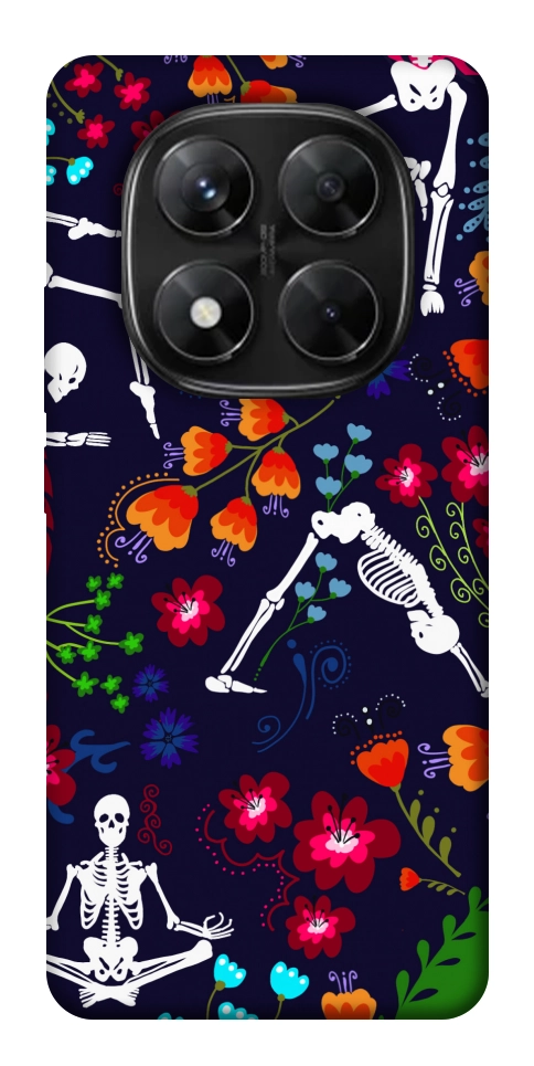 Чехол Yoga skeletons для Xiaomi Redmi Note 14 Pro 5G