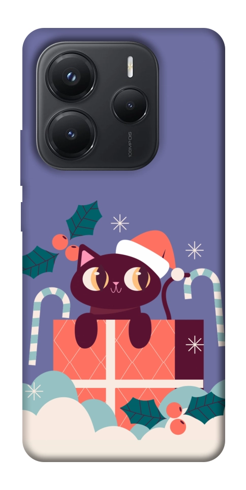 Чохол Christmas cat для Xiaomi Redmi Note 14 5G