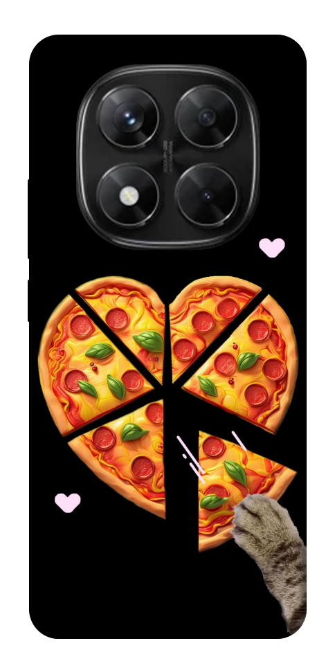 Чехол Pizza Love Cat для Xiaomi Redmi Note 14 Pro 5G