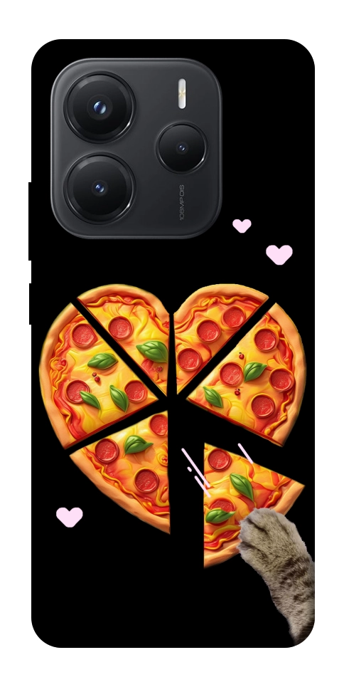 Чохол Pizza Love Cat для Xiaomi Redmi Note 14 5G