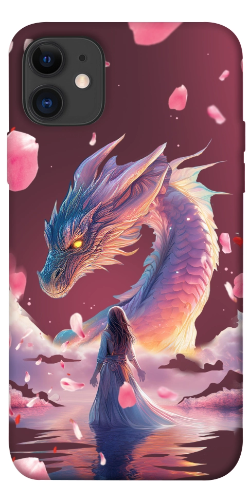 Чехол Girl and dragon для iPhone 11