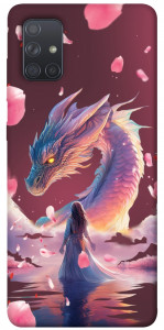 Чохол Girl and dragon для Galaxy A71 (2020)