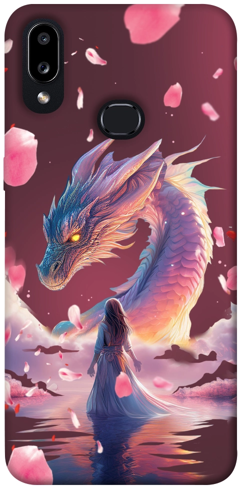 Чехол Girl and dragon для Galaxy A10s (2019)