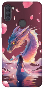 Чохол Girl and dragon для Galaxy A11 (2020)