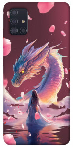 Чохол Girl and dragon для Galaxy A51 (2020)