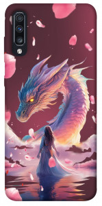 Чохол Girl and dragon для Galaxy A70 (2019)