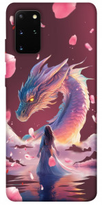 Чохол Girl and dragon для Galaxy S20 Plus (2020)