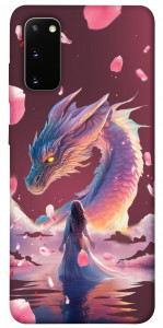 Чохол Girl and dragon для Galaxy S20 (2020)