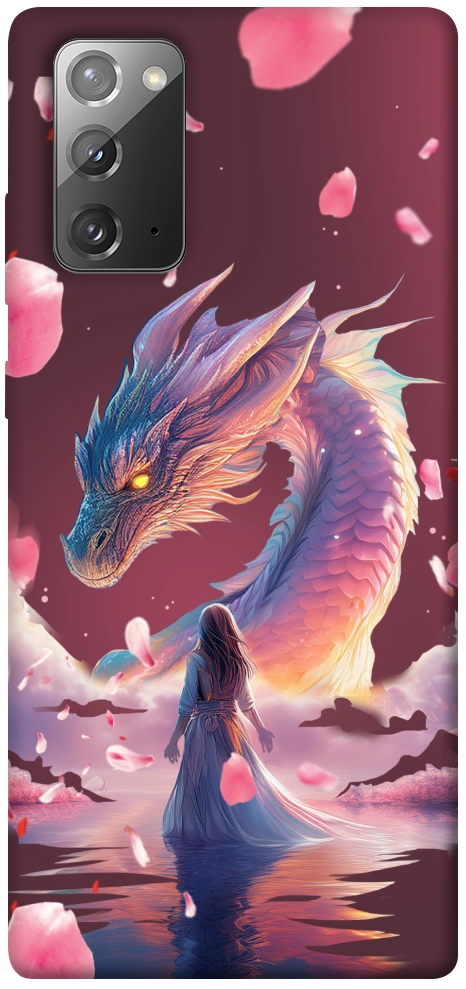 Чохол Girl and dragon для Galaxy Note 20