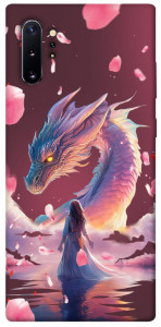 Чохол Girl and dragon для Galaxy Note 10+ (2019)