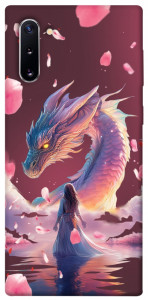 Чохол Girl and dragon для Galaxy Note 10 (2019)