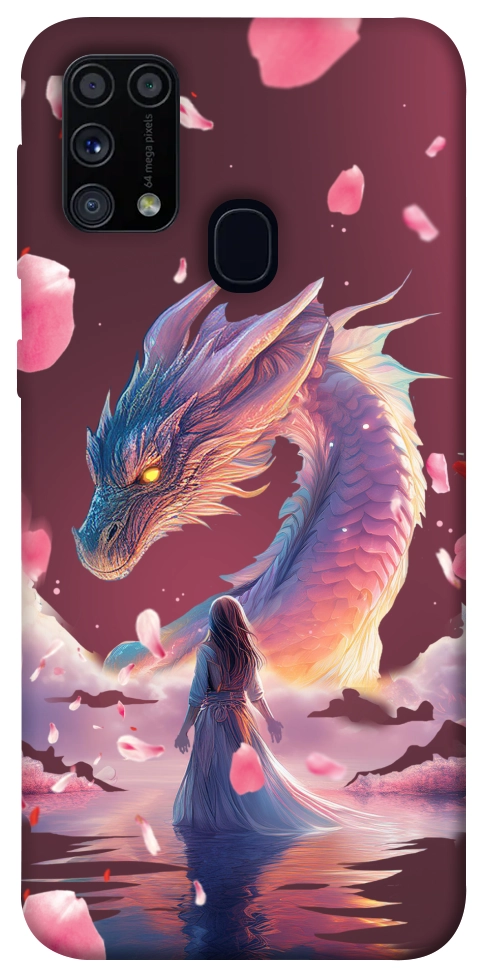 Чохол Girl and dragon для Galaxy M31 (2020)