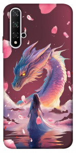 Чохол Girl and dragon для Huawei Nova 5T