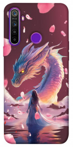 Чохол Girl and dragon для Realme 5