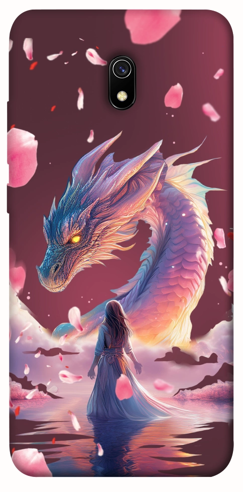 Чехол Girl and dragon для Xiaomi Redmi 8a