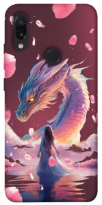 Чехол Girl and dragon для Xiaomi Redmi Note 7