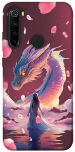 Чохол Girl and dragon для Xiaomi Redmi Note 8