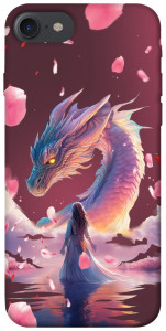 Чехол Girl and dragon для iPhone 7 (4.7'')