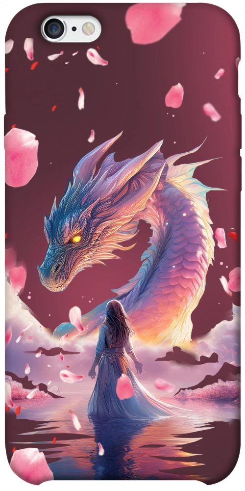 Чехол Girl and dragon для iPhone 6S Plus