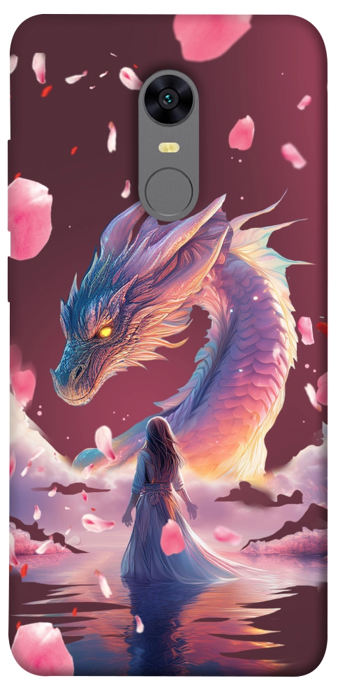 Чохол Girl and dragon для Xiaomi Redmi Note 5 (Single Camera)